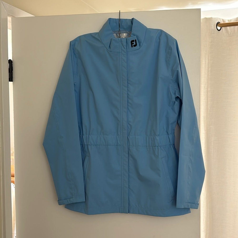 FootJoy hydro lite light blue rain jacket